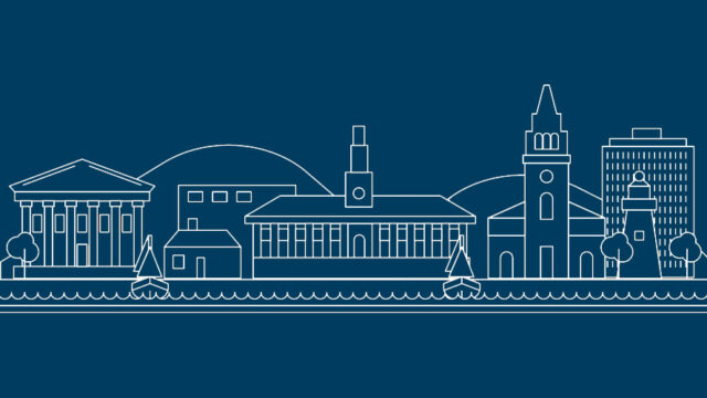 drawing of Burlington, VT